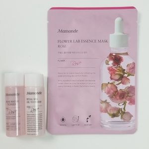 Mamonde Rose Mask, Toner & Oil Cleanser